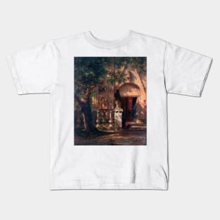 Sunlight and Shadow by Albert Bierstadt Kids T-Shirt